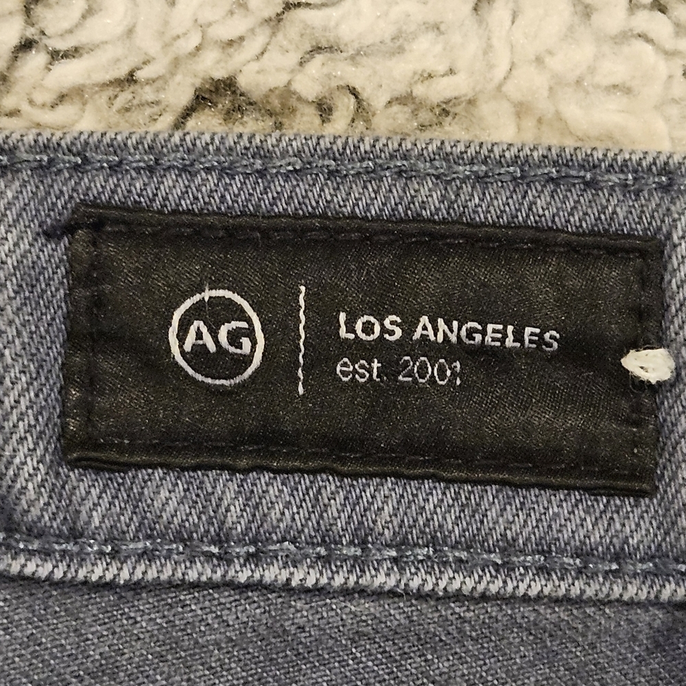 Adriano Goldschmied SZ 25 Gray Wash Kinsley High Rise Crop Boot Raw Hem Jeans - Picture 4 of 12